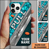 Maxcorners 12 Gauge Shooting Badge Pull Clay Target Personalized Name Trap Shooting Phone Case
