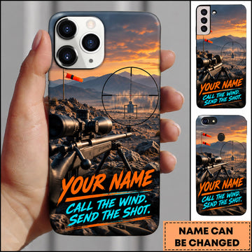 Maxcorners Long Range Shooting Call The Wind Send The Shot Personalized Name 3D Phone Case