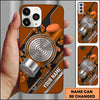 Maxcorners Blue Target Bullseye 12 Gauge Shooting Personalized Name Trap Shooting Phone Case
