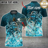 Maxcorners Bowling Raging Bull Lightning Bowling Strike Multiple Options Personalized Name, Team Name 3D Shirt