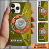 Maxcorners 12 Gauge Silver Shell Clay Target Shooting Personalized Name Trap Shooting Phone Case
