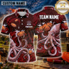 Maxcorners Bulldog Fierce Portrait Multiple Options Personalized Name, Team Name 3D Shirt