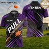 (5 Colors) Maxcorners Trap Shooting PULL Shotgun Clay Target Speed Lines Multiple Options Personalized Name, Team Name 3D Shirt