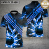 Maxcorners Bowling Ball and Pins Luxury Geometric Multiple Options Personalized Name, Team Name 3D Shirt