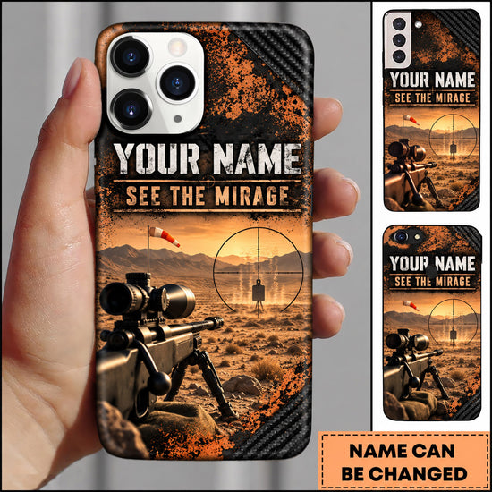 Maxcorners Long Range Shooting See The Mirage Marksman Design Personalized Name 3D Phone Case