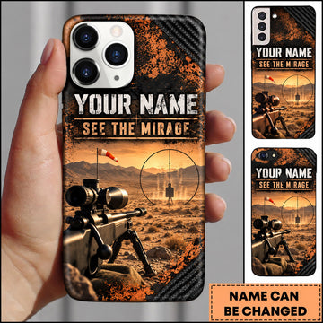 Maxcorners Long Range Shooting See The Mirage Marksman Design Personalized Name 3D Phone Case