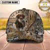 Maxcorners Dog Hunting And Duck Hunting Full Marsh Camouflage Pattern Multiple Options Personalized Name 3D Cap