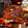 Maxcorners Skeleton Shotgun Shooter Trap Shooting Personalized Name 3D Cap