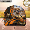 Maxcorners Dog Hunting And Duck Hunting Waterfowl Sunset Scene Multiple Options Personalized Name 3D Cap