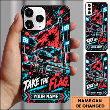Maxcorners Paintball Take The Flag Tactical Player Personalized Name 3D Phone Case