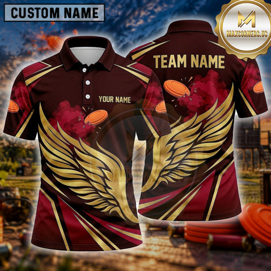 Maxcorners Trap Shooting Shirt Wing Emblem Multiple Options Personalized Name, Team Name 3D Shirt