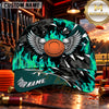 Maxcorners Flaming Winged Clay Target Trap Shooting Personalized Name 3D Cap