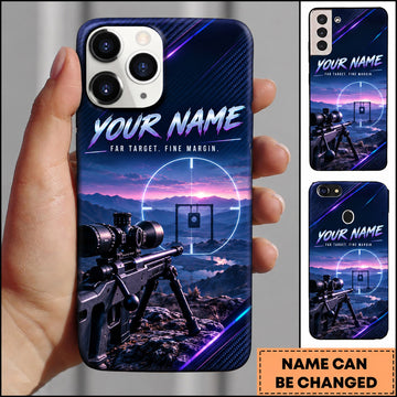 Maxcorners Long Range Shooting Aim Tight Fire Precise Mountain Design Personalized Name 3D Phone Case