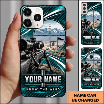 Maxcorners Long Range Shooting Know The Wind Precision Rifle Personalized Name 3D Phone Case