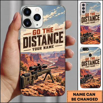 Maxcorners Long Range Shooting Go The Distance Desert Marksman Personalized Name 3D Phone Case