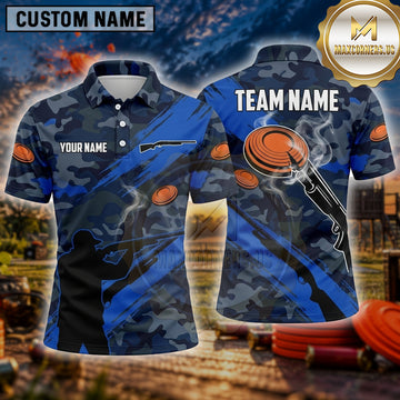 Maxcorners Clay Target Shooting Rifle Camouflage Multiple Options Personalized Name, Team Name 3D Shirt