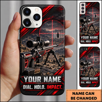 Maxcorners Long Range Shooting Dial Hold Impact Tactical Design Personalized Name 3D Phone Case