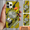 Maxcorners Blue Target Bullseye 12 Gauge Shooting Personalized Name Trap Shooting Phone Case