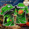 Maxcorners Skull Winged Lightning Multiple Options Personalized Name, Team Name 3D Shirt