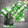 Maxcorners Darts Shirts Grim Reaper Dartboard Grunge Slash Artwork Multiple Options Personalized Name, Team Name 3D Shirt