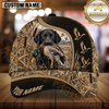 Maxcorners Mesh Panel Flying Ducks Marsh Camo Dog Hunting Multicolor Options Personalized Name 3D Cap