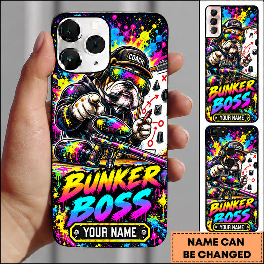 Maxcorners Paintball Bunker Boss Action Warrior Personalized Name 3D Phone Case