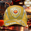 Maxcorners Blue Shield Clay Target Emblem Trap Shooting Personalized Name 3D Cap