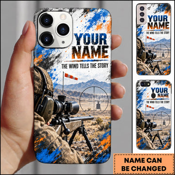 Maxcorners Long Range Shooting The Wind Tells The Story Personalized Name 3D Phone Case