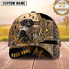 Maxcorners Dog Hunting And Duck Hunting Wildlife Badge Woodland Artwork Multiple Options Personalized Name 3D Cap
