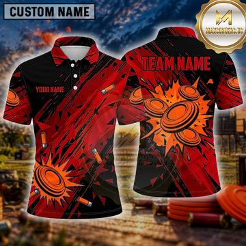 Maxcorners Clay Target Shooting Marksman Action Multiple Options Personalized Name, Team Name 3D Shirt