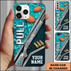 Maxcorners Vertical Shotgun Typography Pull Clay Target Personalized Name Trap Shooting Phone Case