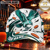 Maxcorners White Eagle Flying Targets Trap Shooting Personalized Name 3D Cap
