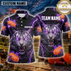 Maxcorners Tiger Roaring Lightning Multiple Options Personalized Name, Team Name 3D Shirt