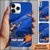 Maxcorners Blue Dynamic Shooter Pull Clay Target Personalized Name Trap Shooting Phone Case