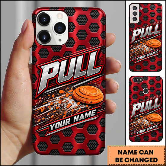 Maxcorners Trap Shooting Honeycomb Sport Pull Clay Target Personalized Name 3D Phone Case