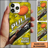 Maxcorners Exploding Clay Target Electric Blue Personalized Name Trap Shooting Phone Case
