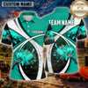 Maxcorners Clay Target Shooting Dynamic Swirl Multiple Options Personalized Name, Team Name 3D Shirt