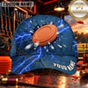Maxcorners Lightning Shattered Clay Target Trap Shooting Personalized Name 3D Cap