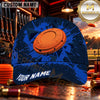 Maxcorners Orange Clay Target Graphic Clay Shooting Personalized Name 3D Cap