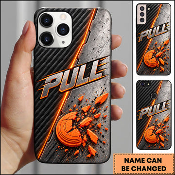 Maxcorners Trap Shooting Concrete Carbon Clay Target Personalized Name 3D Phone Case