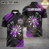 Maxcorners Darts Shirts Dartboard Explosive Shatter Grunge Design Multiple Options Personalized Name, Team Name 3D Shirt