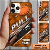 Maxcorners Exploding Clay Target Electric Blue Personalized Name Trap Shooting Phone Case