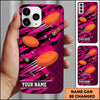 Maxcorners Modern Blue Shotgun Pull Clay Target Personalized Name Trap Shooting Phone Case