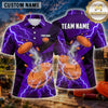Maxcorners Skull Gothic Flame Artwork Multiple Options Personalized Name, Team Name 3D Shirt