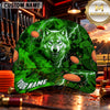 Maxcorners Howling Wolf Clay Targets Clay Shooting Personalized Name 3D Cap