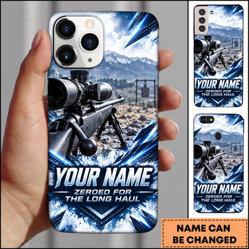 Maxcorners Long Range Shooting Zeroed For The Long Haul Personalized Name 3D Phone Case