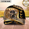 Maxcorners Dog Hunting And Duck Hunting Wildlife Silhouette Artwork Multiple Options Personalized Name 3D Cap