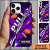 Maxcorners Silver Shotgun Typography Pull Clay Target Personalized Name Trap Shooting Phone Case