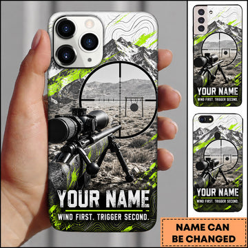 Maxcorners Long Range Shooting Wind First Trigger Second Personalized Name 3D Phone Case