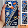 Maxcorners Vertical Shotgun Typography Pull Clay Target Personalized Name Trap Shooting Phone Case